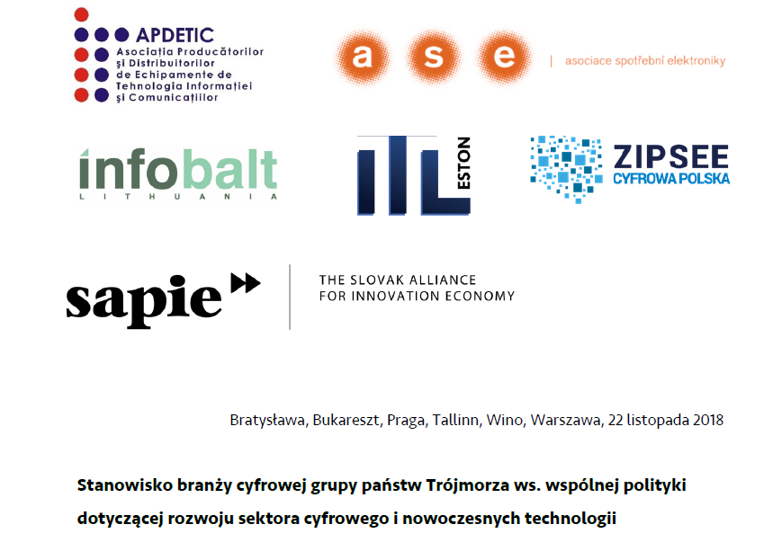 Branża cyfrowa z państw grupy Trójmorza apeluje do rządów o wsparcie sektora nowoczesnych technologii