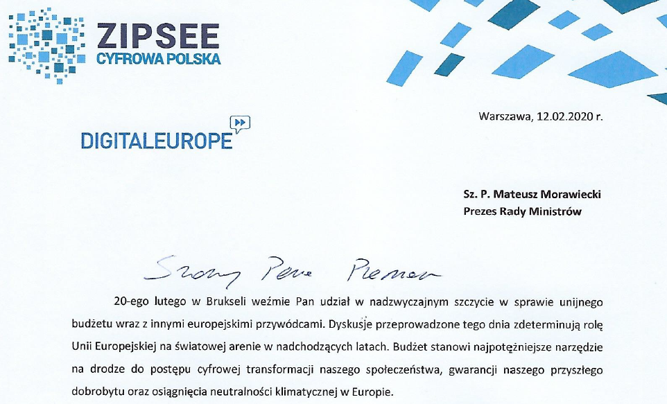 Branża cyfrowa apeluje do polskiego premiera: więcej pieniędzy z UE na cyfryzację