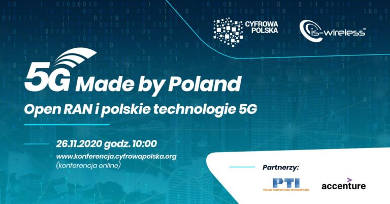 5G Made By Poland: już 26 listopada konferencja o udziale polskich firm w budowie sieci 5G