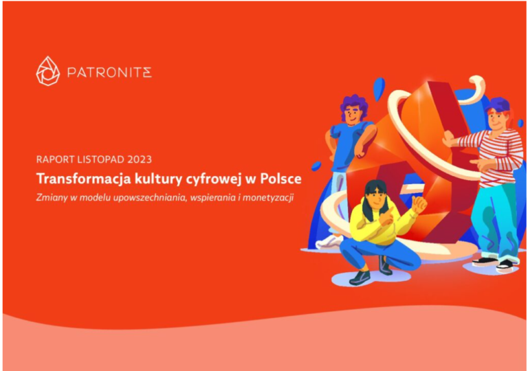 Raport: Polacy coraz chętniej wspierają twórców przez internet. Artyści upatrują w tym szansę na poprawę swojej sytuacji ekonomicznej